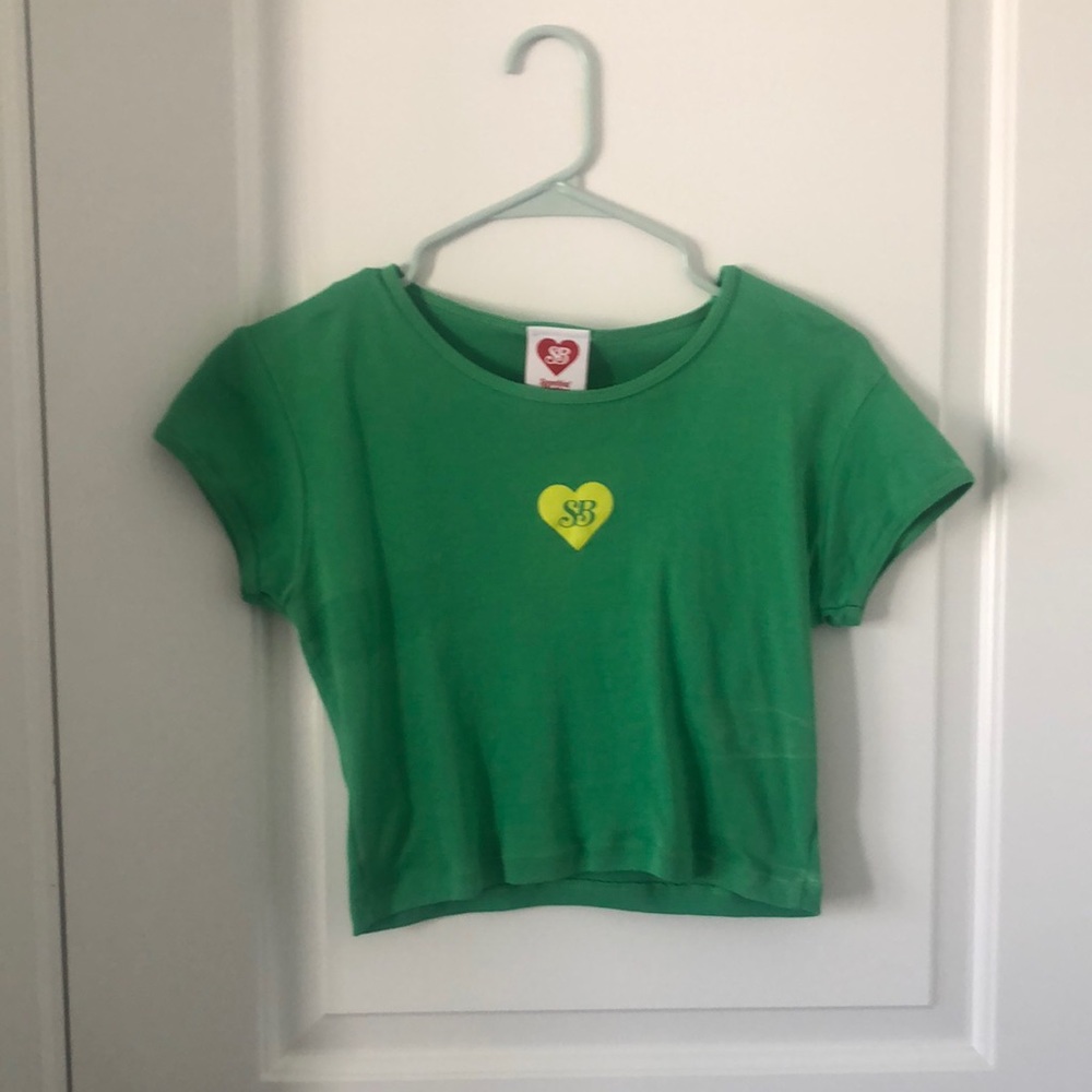 Green crop top from Somthing bigger. Never worn!